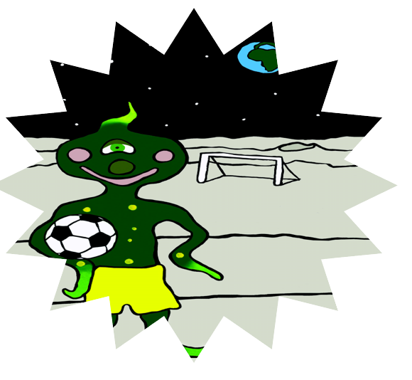 Alien playing Football Transparent Alien playing Football Transparent