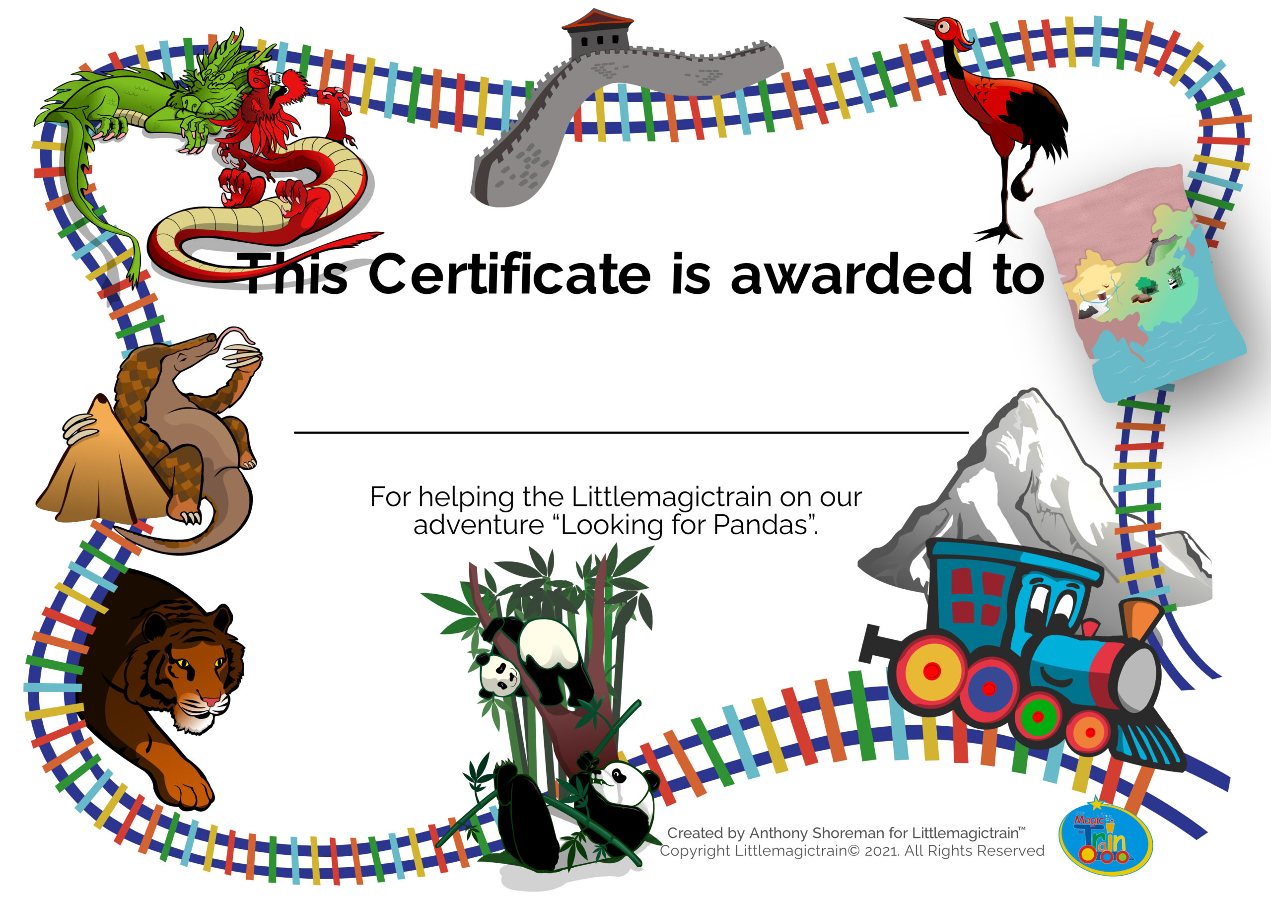 English-certificate-looking-for-pandas